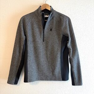 Spyder Quarter Zip Pullover Sweatshirt Size Medium.